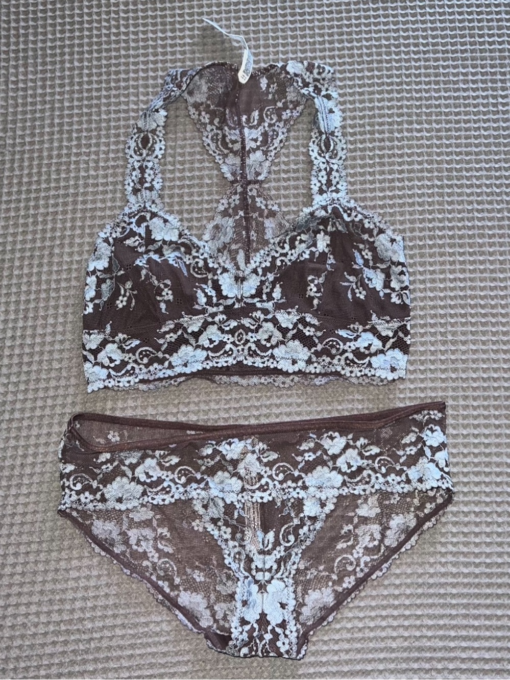 Free People Lace Lover Bralette and Panty Set S